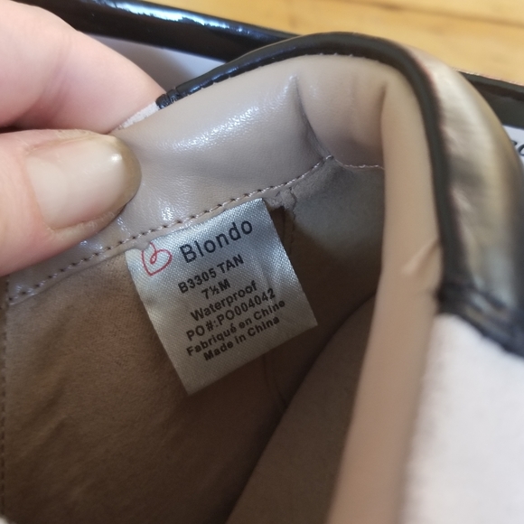 Rose gold+ivory wedge sneaker w zipper detail - Picture 4 of 5